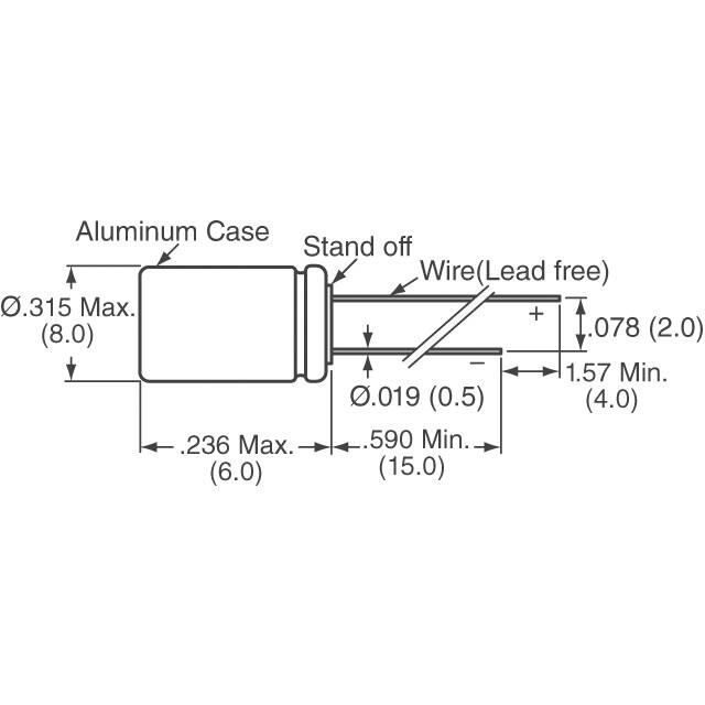 RNE0E681MDN1PX Nichicon  Aluminum - Polymer Capacitors